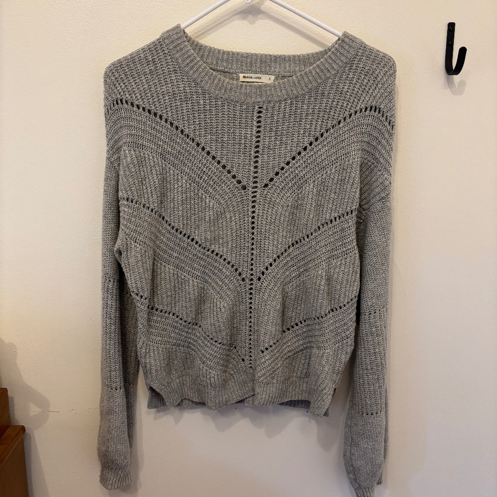 Grey Marine Layer Sweater